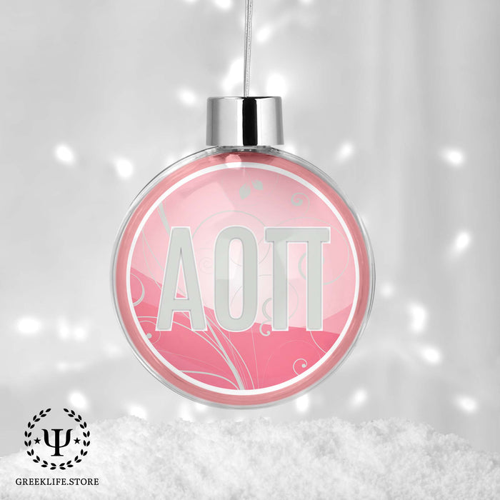 Alpha Omicron Pi Christmas Ornament - Ball