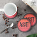 Alpha Omicron Pi Beverage coaster round (Set of 4) - greeklife.store