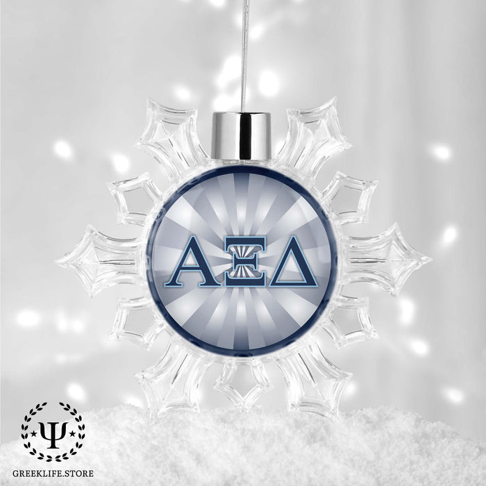 Alpha Xi Delta Christmas Ornament - Snowflake - greeklife.store