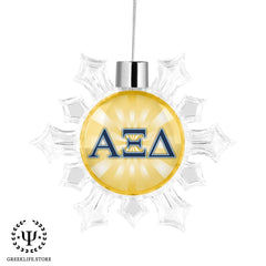 Alpha Xi Delta Christmas Ornament Flat Round