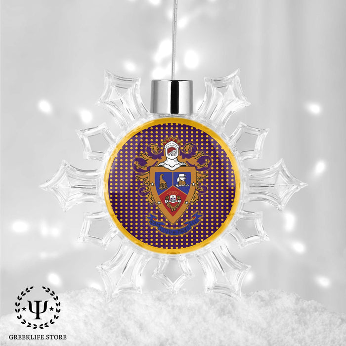 Delta Sigma Pi Christmas Ornament - Snowflake - greeklife.store