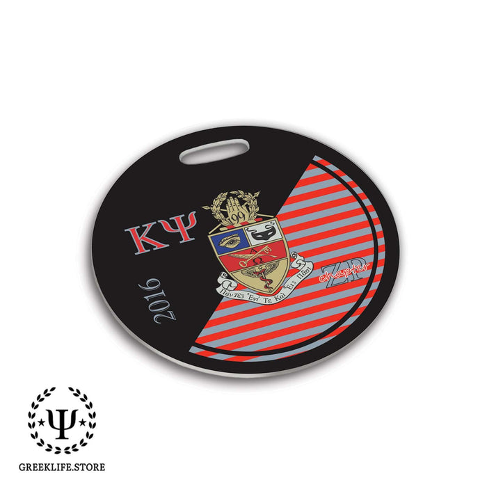 Kappa Psi Luggage Bag Tag (round) - greeklife.store