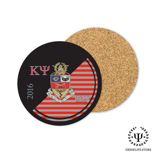 Kappa Psi Beverage coaster round (Set of 4) - greeklife.store