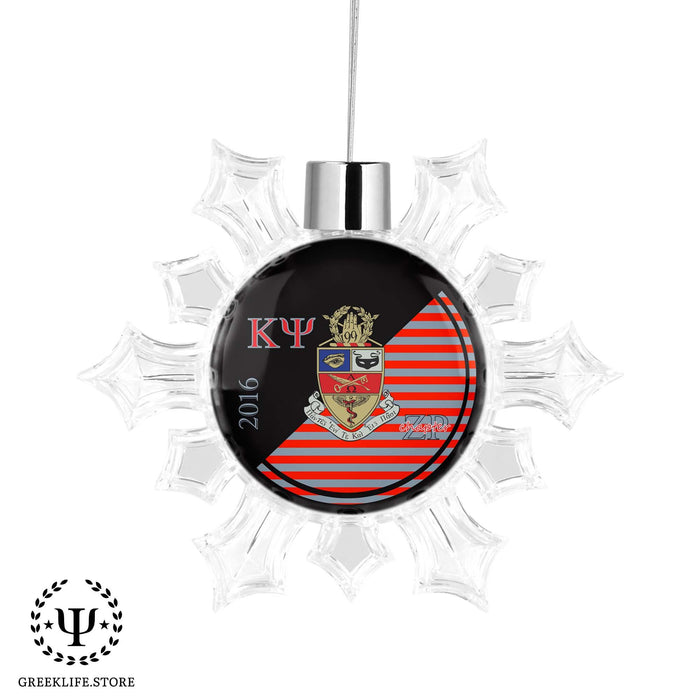 Kappa Psi Christmas Ornament - Snowflake - greeklife.store