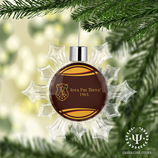 Iota Phi Theta Christmas Ornament - Snowflake - greeklife.store
