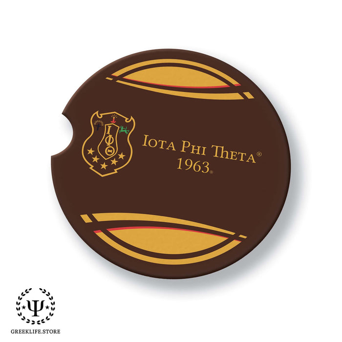 Iota Phi Theta Car Cup Holder Coaster (Set of 2) - greeklife.store