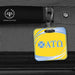 Alpha Tau Omega Luggage Bag Tag (square) - greeklife.store