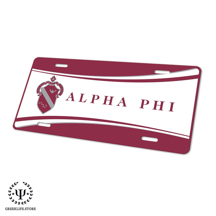 Alpha Phi Decorative License Plate - greeklife.store