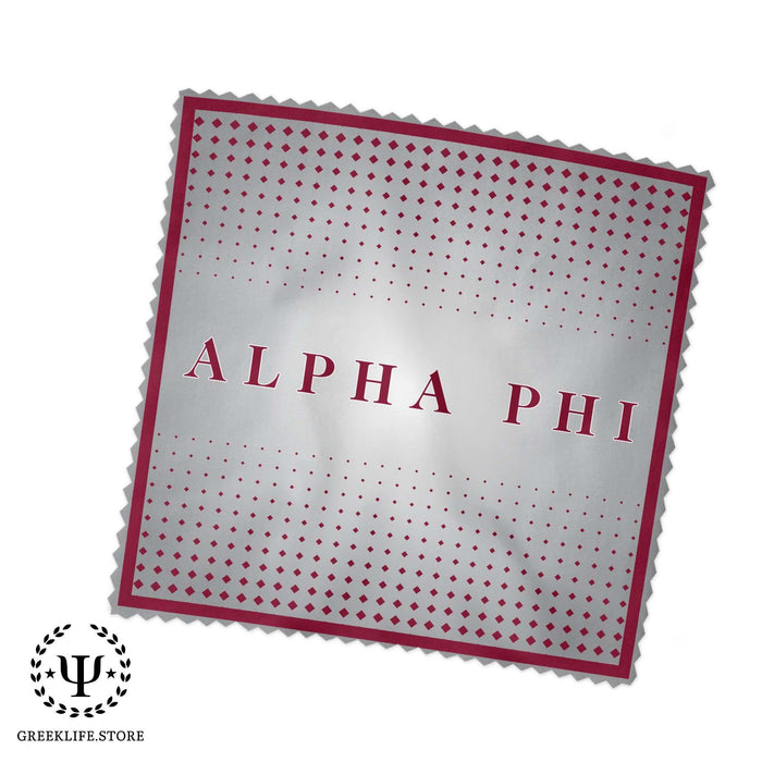 Alpha Phi Eyeglass Cleaner & Microfiber Cleaning Cloth - greeklife.store