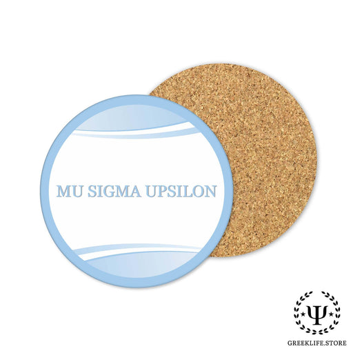 Mu Sigma Upsilon Beverage coaster round (Set of 4) - greeklife.store
