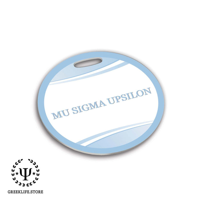 Mu Sigma Upsilon Luggage Bag Tag (round) - greeklife.store