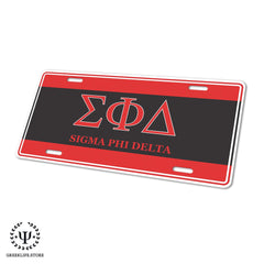 Sigma Phi Delta Decorative License Plate