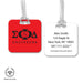 Sigma Phi Delta Luggage Bag Tag (square) - greeklife.store