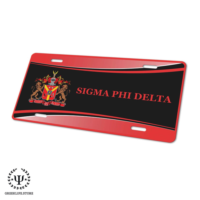 Sigma Phi Delta Decorative License Plate - greeklife.store