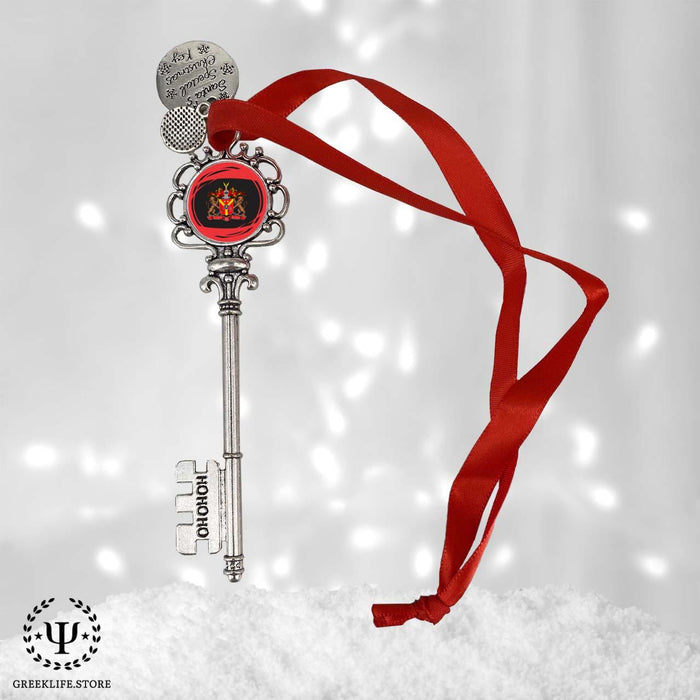 Sigma Phi Delta Christmas Ornament Santa Magic Key - greeklife.store