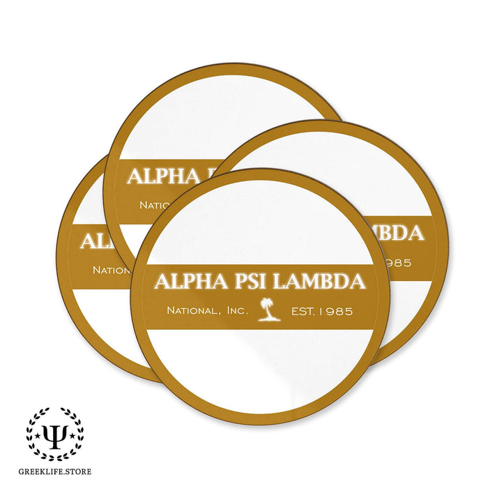 Alpha Psi Lambda Beverage coaster round (Set of 4) - greeklife.store