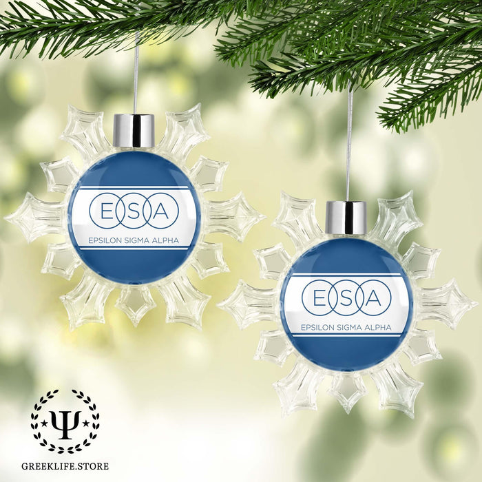 Epsilon Sigma Alpha Christmas Ornament - Snowflake - greeklife.store
