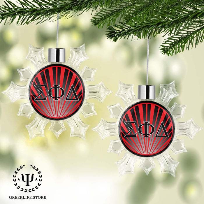 Sigma Phi Delta Christmas Ornament - Snowflake - greeklife.store