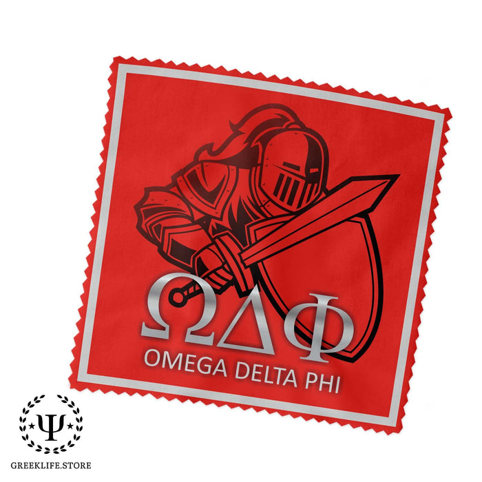 Omega Delta Phi Eyeglass Cleaner & Microfiber Cleaning Cloth - greeklife.store