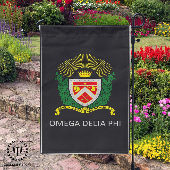 Omega Delta Phi Garden Flags - greeklife.store
