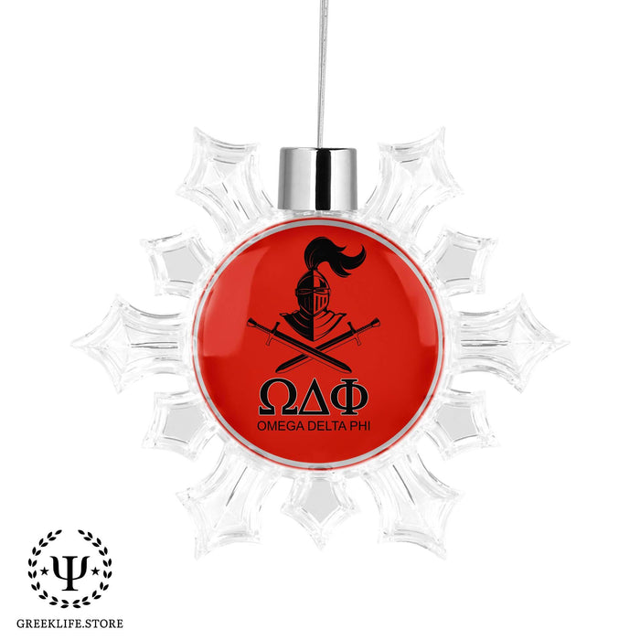 Omega Delta Phi Christmas Ornament - Snowflake - greeklife.store