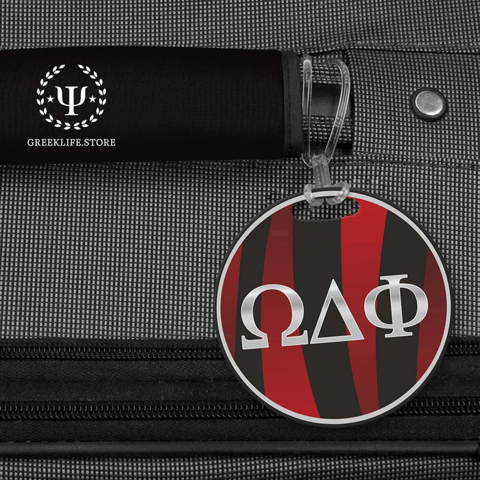 Omega Delta Phi Luggage Bag Tag (round) - greeklife.store
