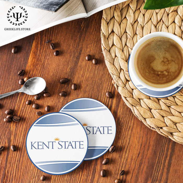 Kent State University Beverage coaster round (Set of 4) - greeklife.store