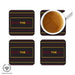 Winthrop University Beverage Coasters Square (Set of 4) - greeklife.store