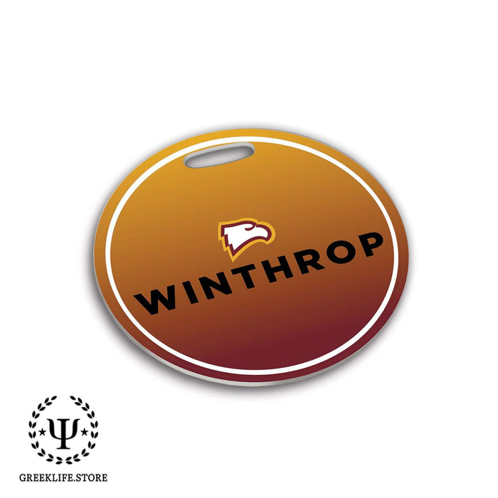 Winthrop University Luggage Bag Tag (round) - greeklife.store