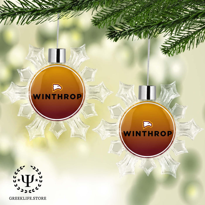 Winthrop University Christmas Ornament - Snowflake - greeklife.store