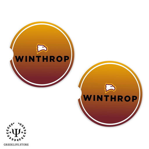 Winthrop University Car Cup Holder Coaster (Set of 2) - greeklife.store