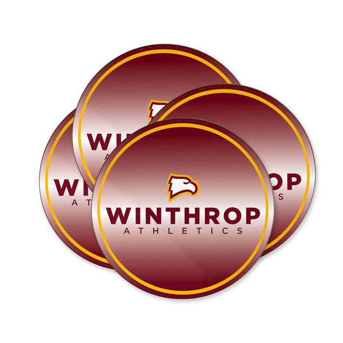 Winthrop University Beverage coaster round (Set of 4)