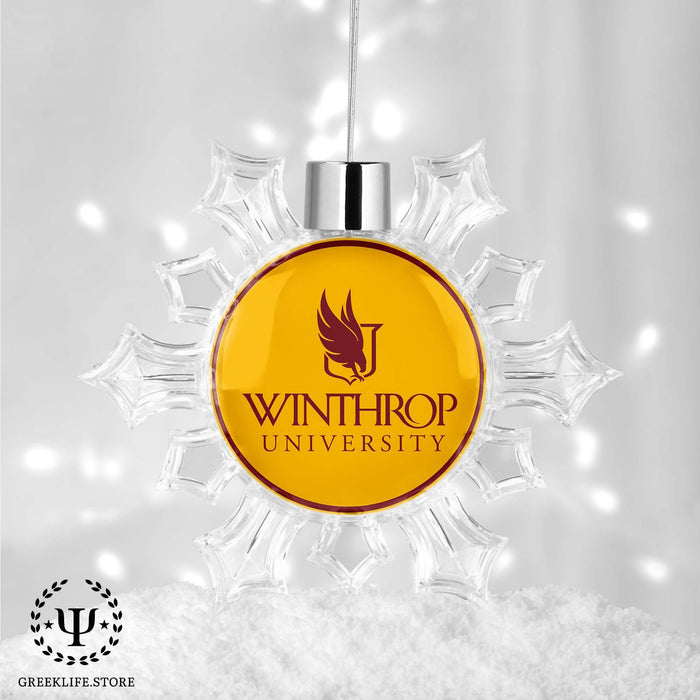 Winthrop University Christmas Ornament - Snowflake - greeklife.store