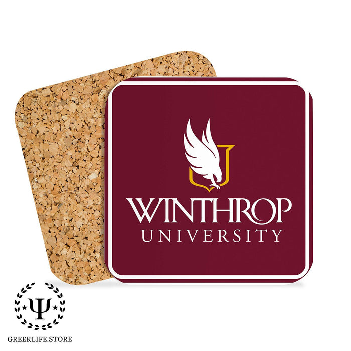 Winthrop University Beverage Coasters Square (Set of 4) - greeklife.store