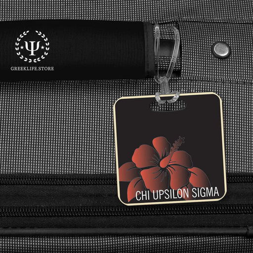 Chi Upsilon Sigma Luggage Bag Tag (square) - greeklife.store