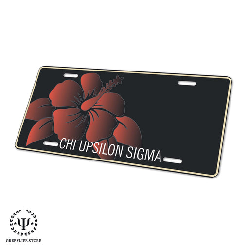 Chi Upsilon Sigma Decorative License Plate - greeklife.store