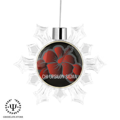 Chi Upsilon Sigma Christmas Ornament - Snowflake