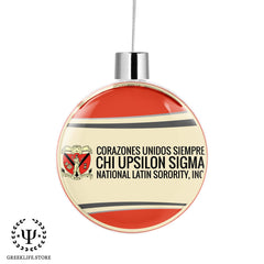 Chi Upsilon Sigma Christmas Ornament Flat Round