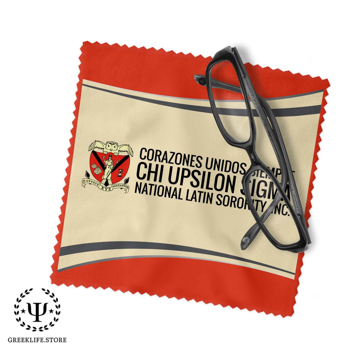 Chi Upsilon Sigma Eyeglass Cleaner & Microfiber Cleaning Cloth - greeklife.store