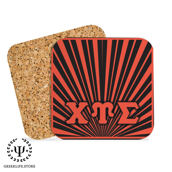 Chi Upsilon Sigma Beverage Coasters Square (Set of 4) - greeklife.store