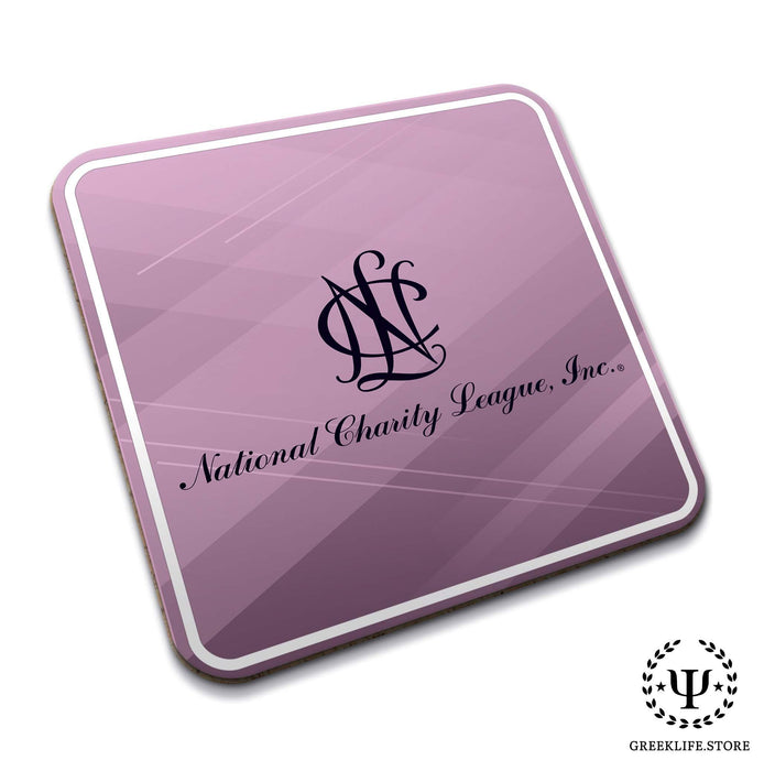 National Charity League Beverage Coasters Square (Set of 4) - greeklife.store