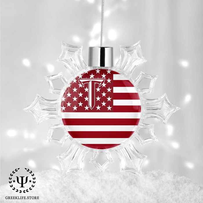 Troy University Christmas Ornament - Snowflake - greeklife.store