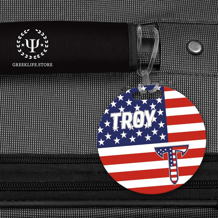 Troy University Luggage Bag Tag (round) - greeklife.store