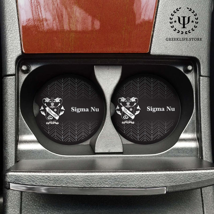 Sigma Nu Car Cup Holder Coaster (Set of 2) - greeklife.store