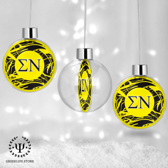 Sigma Nu Christmas Ornament - Ball