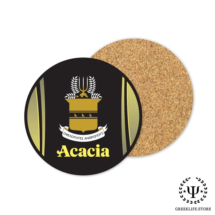 Acacia Fraternity Beverage coaster round (Set of 4) - greeklife.store