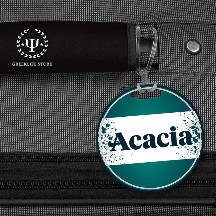 Acacia Fraternity Luggage Bag Tag (round) - greeklife.store