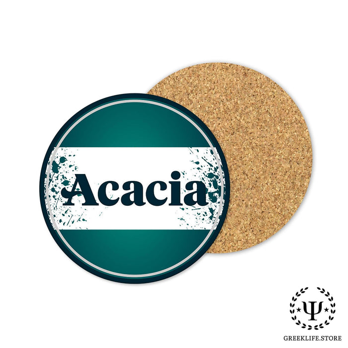 Acacia Fraternity Beverage coaster round (Set of 4) - greeklife.store
