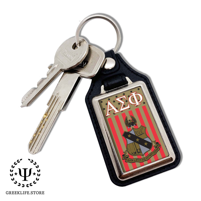 Alpha Sigma Phi Keychain Rectangular