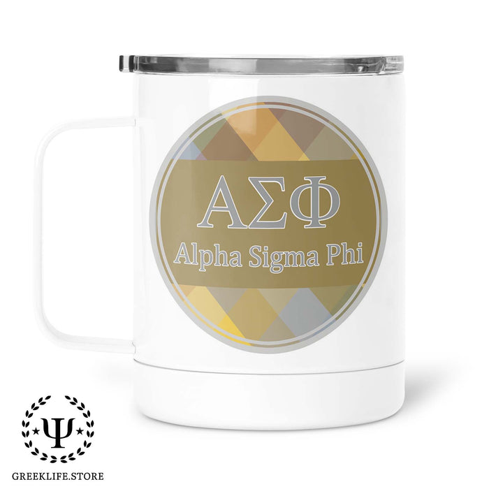 Alpha Sigma Phi Stainless Steel Travel Mug 13 OZ